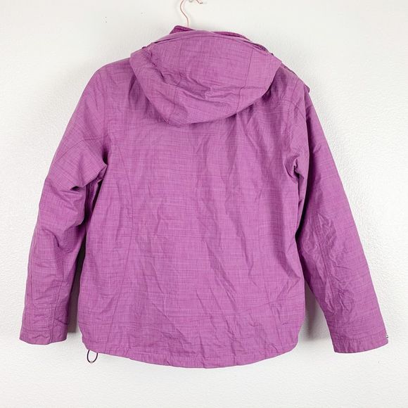 L.L. Bean Purple Fleece Hooded Winter Coat Jacket - Picture 2 of 8